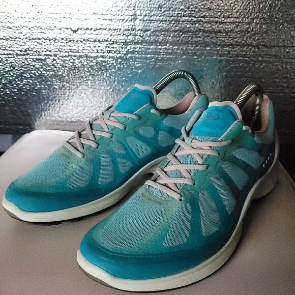ECCO Biom Fjuel Racer Athletic Running Sneakers Shoes Blue, Womens 8 US, 39 EU - Picture 1 of 13